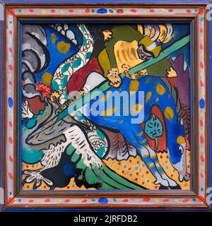 Saint-Georges I, Wassily Kandinsky, 1911, Lenbachhaus, Munich, Allemagne, Europe Banque D'Images