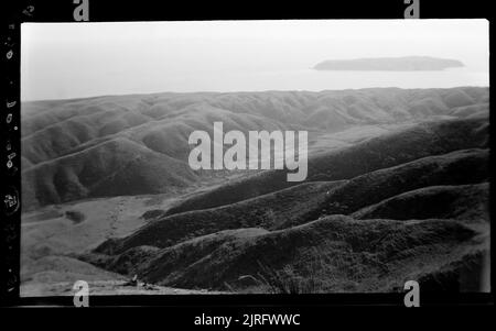 Voyage colonial Knob, 15 mai 1955, Nouvelle-Zélande, par Leslie Adkin. Banque D'Images