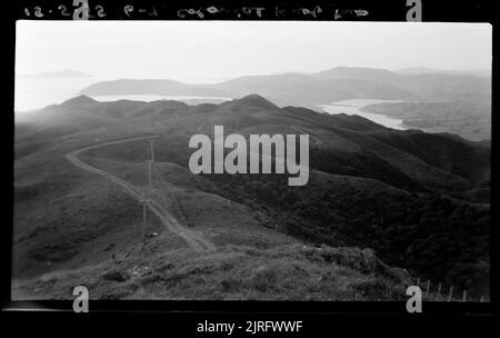 Voyage colonial Knob, 15 mai 1955, Nouvelle-Zélande, par Leslie Adkin. Banque D'Images