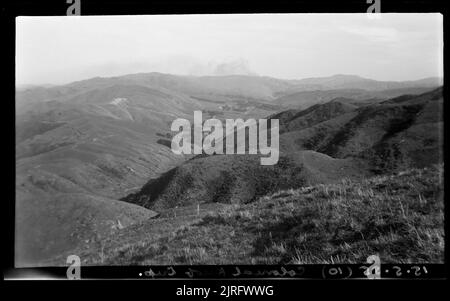 Voyage colonial Knob, 15 mai 1955, Nouvelle-Zélande, par Leslie Adkin. Banque D'Images