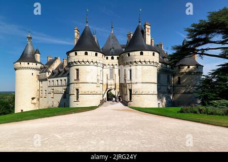 Chaumont France. Château de Chaumont sur Loire Banque D'Images