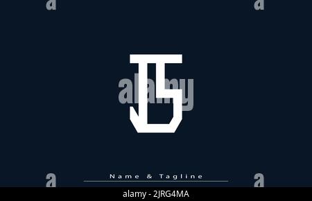 Lettres de l'alphabet initiales logo du monogramme EST , si Illustration de Vecteur