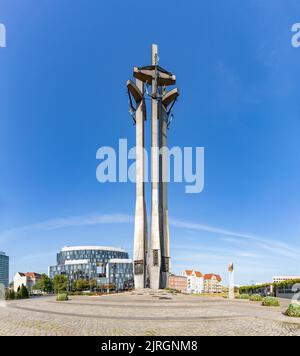 Une photo du Monument aux travailleurs de chantier naval déchus de 1970. Banque D'Images