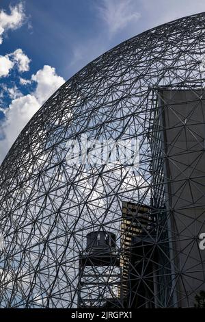 La Biosphère de Montréal, Parc Jean drapeau, Ile Sainte-Hélène, Montréal, Québec, Canada. Banque D'Images