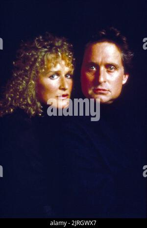 GLENN CLOSE, MICHAEL DOUGLAS, Fatal Attraction, 1987 Banque D'Images