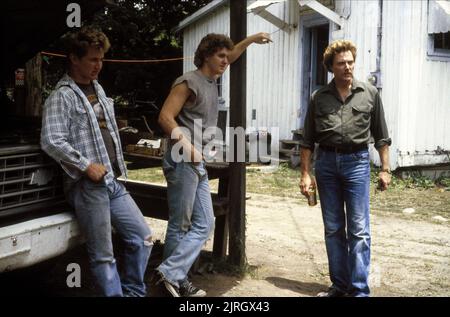 SEAN PENN, CHRIS PENN, Christopher Walken, À BOUT PORTANT, 1986 Banque D'Images