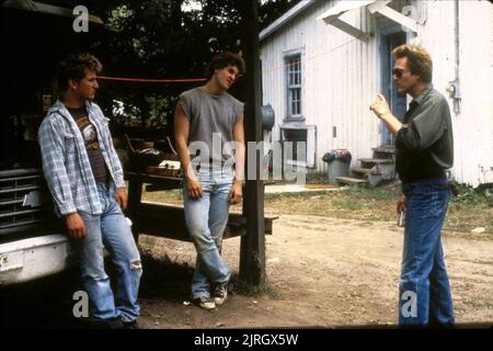 SEAN PENN, CHRIS PENN, Christopher Walken, À BOUT PORTANT, 1986 Banque D'Images