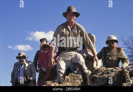 WARREN BERLINGER, BRENDA VACCARO, DONALD PLEASENCE, Frank Stallone, HERBERT LOM, dix petits Indiens, 1989 Banque D'Images