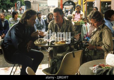 JAMES BELUSHI, James Woods, John Savage, SALVADOR, 1986 Banque D'Images