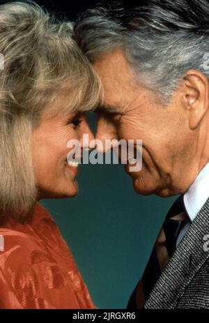 LINDA EVANS, John Forsythe, Dynastie, 1981 Banque D'Images