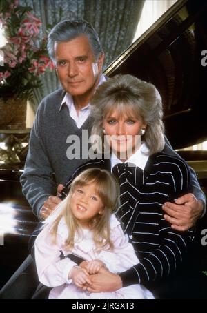 JOHN FORSYTHE, LINDA EVANS, Dynastie, 1981 Banque D'Images