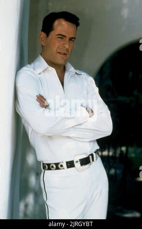 BRUCE WILLIS, COUCHER DE SOLEIL, 1988 Banque D'Images