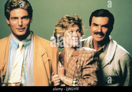 CHRISTOPHER REEVE, Kathleen Turner, Burt Reynolds, CHANGEMENTS DE CHAÎNES, 1988 Banque D'Images