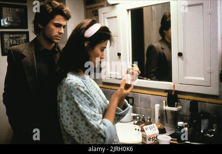 ROB LOWE, DEMI MOORE, À propos de la nuit dernière..., 1986 Banque D'Images