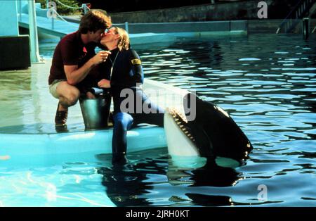 DENNIS QUAID, BESS ARMSTRONG, JAWS 3-D, 1983 Banque D'Images