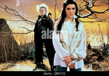 DAVID Bowie, Jennifer Connelly, Labyrinthe, 1986 Banque D'Images