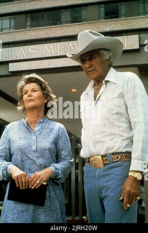 BARBARA BEL GEDDES, JIM DAVIS, Dallas, 1981 Banque D'Images