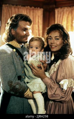 PATRICK SWAYZE, LESLEY-ANNE DOWN, LIVRE NORD ET SUD II, 1986 Banque D'Images