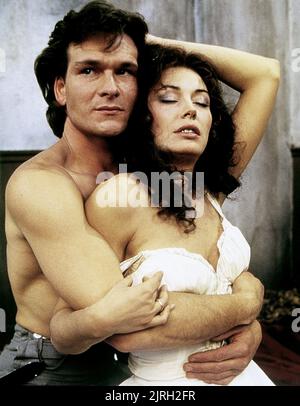 PATRICK SWAYZE, LESLEY-ANNE DOWN, NORD ET SUD, 1985 Banque D'Images