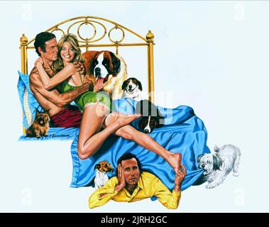 CHARLES GRODIN, Goldie Hawn, Chevy Chase, semble comme autrefois, 1980 Banque D'Images