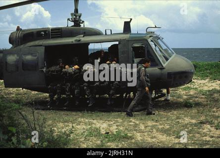 SOLDATS EN HÉLICOPTÈRE, HEARTBREAK RIDGE, 1986 Banque D'Images