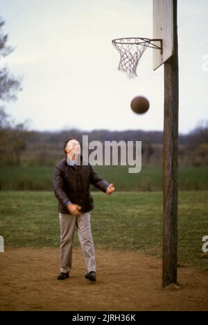 GENE HACKMAN, HOOSIERS, 1986 Banque D'Images