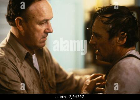 GENE HACKMAN, Dennis Hopper, HOOSIERS, 1986 Banque D'Images