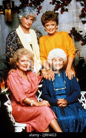 BETTY WHITE, ESTELLE GETTY, BEATRICE ARTHUR, RUE MCCLANAHAN, le GOLDEN GIRLS, 1985 Banque D'Images