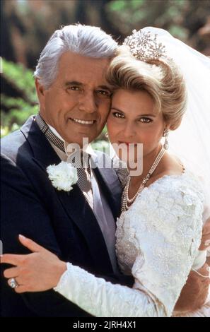 JOHN FORSYTHE, père de Catherine, Dynastie, 1985 Banque D'Images