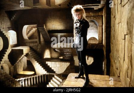 DAVID BOWIE, Labyrinthe, 1986 Banque D'Images