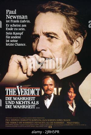 PAUL NEWMAN, James Mason, Charlotte Rampling, LE VERDICT, 1982 Banque D'Images