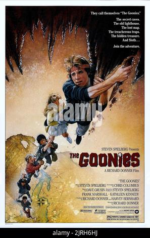 KERRI GREEN, Josh Brolin, AFFICHE LE GOONIES, 1985 Banque D'Images
