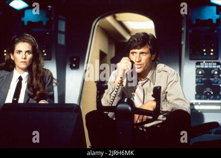 JULIE HAGERTY, ROBERT HAYS, AVION !, 1980 Banque D'Images