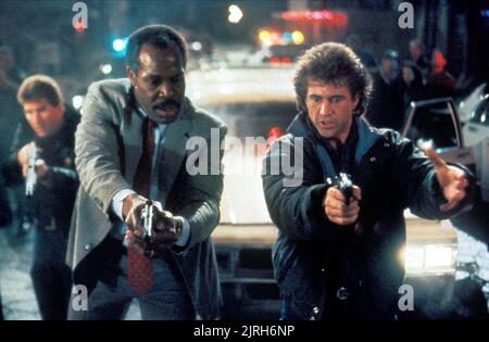 DANNY GLOVER, Mel Gibson, l'Arme fatale 2, 1989 Banque D'Images