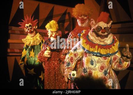 DES CLOWNS EFFRAYANTS, KILLER KLOWNS DE L'ESPACE, 1988 Banque D'Images