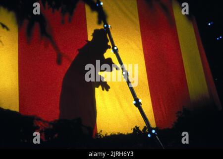 SILHOUETTE DE CLOWN EFFRAYANTE, KLOWNS KILLER DE L'ESPACE, 1988 Banque D'Images