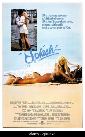 TOM HANKS, Daryl Hannah, SPLASH, 1984 Banque D'Images