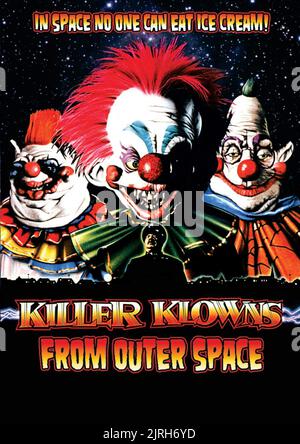 DES CLOWNS EFFRAYANTS, KILLER KLOWNS DE L'ESPACE, 1988 Banque D'Images