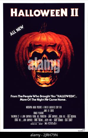 AFFICHE DU FILM, HALLOWEEN II, 1981 Banque D'Images