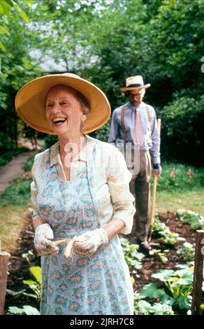 JESSICA TANDY, Morgan Freeman, Driving Miss Daisy, 1989 Banque D'Images