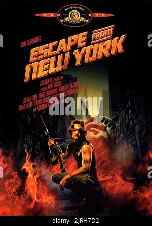 AFFICHE DE KURT RUSSELL, ESCAPE FROM NEW YORK, 1981 Banque D'Images