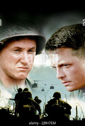 SEAN PENN, Michael J. FOX, VICTIMES DE LA GUERRE, 1989 Banque D'Images