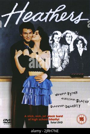 CHRISTIAN SLATER, l'affiche de Winona Ryder, bruyères, 1989 Banque D'Images