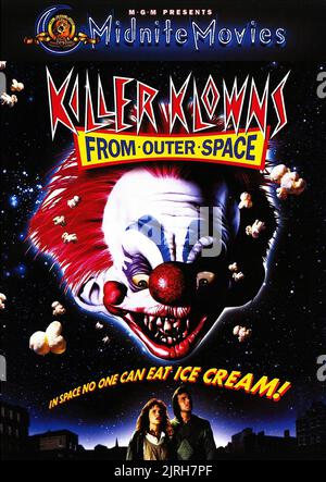 POSTER DE FILM, KLOWNS KILLER DE L'ESPACE, 1988 Banque D'Images