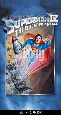 CHRISTOPHER REEVE AFFICHE, SUPERMAN IV: LA QUÊTE DE LA PAIX, 1987 Banque D'Images