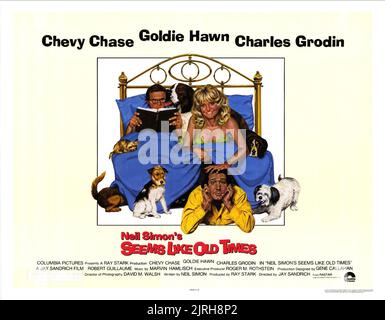 CHARLES GRODIN, Goldie Hawn, Chevy Chase, semble comme autrefois, 1980 Banque D'Images