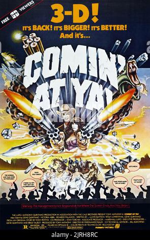 POSTER DE FILM, COMIN' À YA!, 1981 Banque D'Images