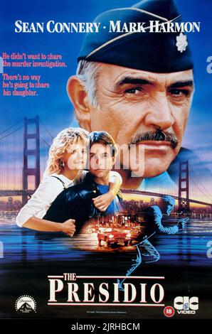 MEG RYAN, MARK HARMON, SEAN CONNERY affiche, le Presidio, 1988 Banque D'Images