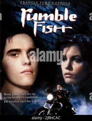 MATT DILLON, Diane Lane, de l'affiche, 1983 POISSON RUMBLE Banque D'Images