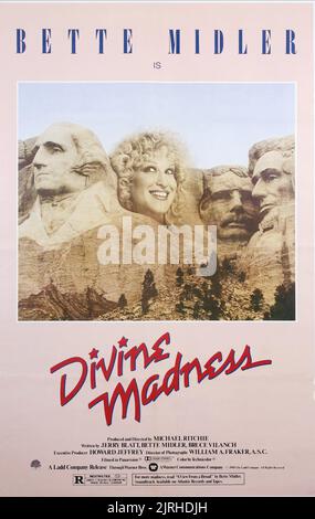 AFFICHE DE BETTE MIDLER, FOLIE DIVINE, 1980 Banque D'Images